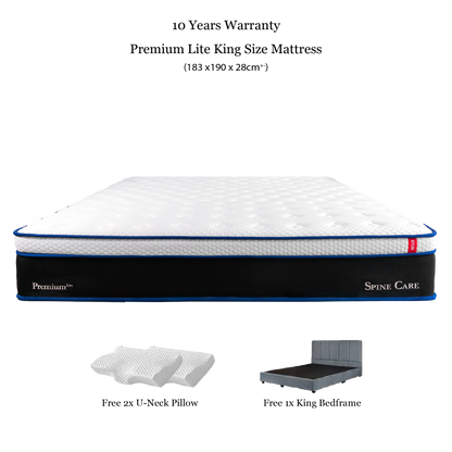 Kylin Premium Hybrid Mattress - Titanium Pocket Spring Supportive Mattress