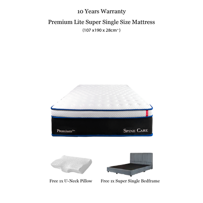 Kylin Premium Hybrid Mattress - Titanium Pocket Spring Supportive Mattress