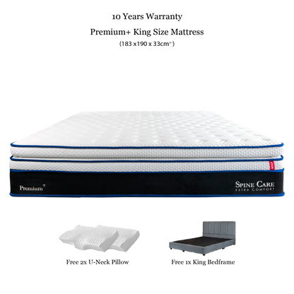Kylin Premium Hybrid Mattress - Titanium Pocket Spring Supportive Mattress