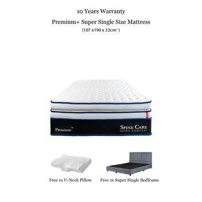 Kylin Premium Hybrid Mattress - Titanium Pocket Spring Supportive Mattress
