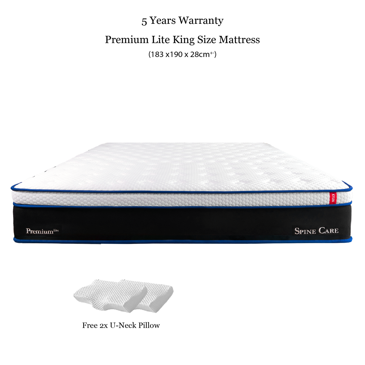 Kylin Premium Hybrid Mattress - Titanium Pocket Spring Supportive Mattress