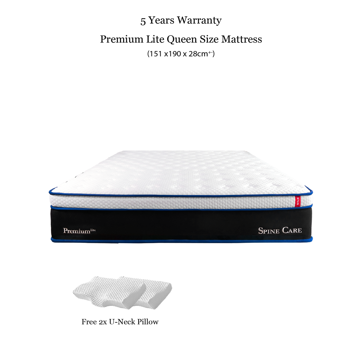 Kylin Premium Hybrid Mattress - Titanium Pocket Spring Supportive Mattress