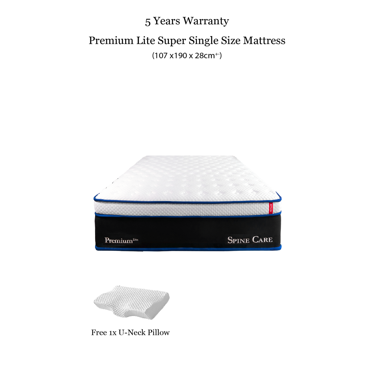 Kylin Premium Hybrid Mattress - Titanium Pocket Spring Supportive Mattress