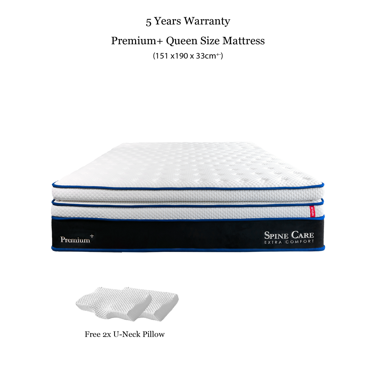 Kylin Premium Hybrid Mattress - Titanium Pocket Spring Supportive Mattress