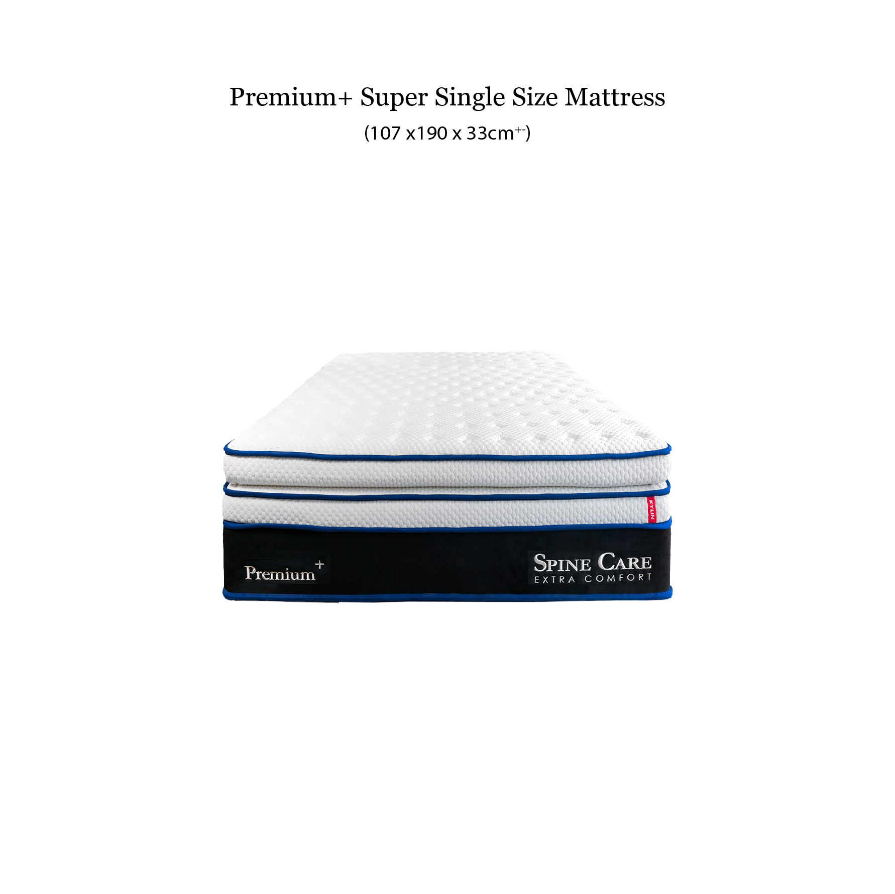 Kylin Premium Hybrid Mattress - Titanium Pocket Spring Supportive Mattress